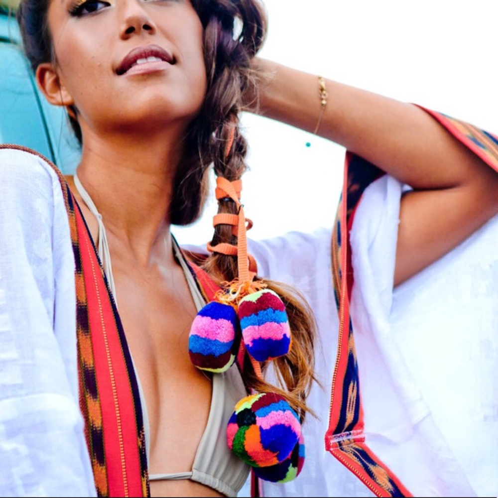 SOLD OUT! Pom-pom Accessory Tie (Like Nena & Co)